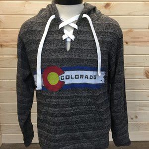 Colorado State Flag Hockey Sweatshirt Hoodie